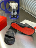 Christian Louboutin Spike Slide Black