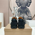 Christian Louboutin Louis Junior Spikes Low-Top Sneaker Black